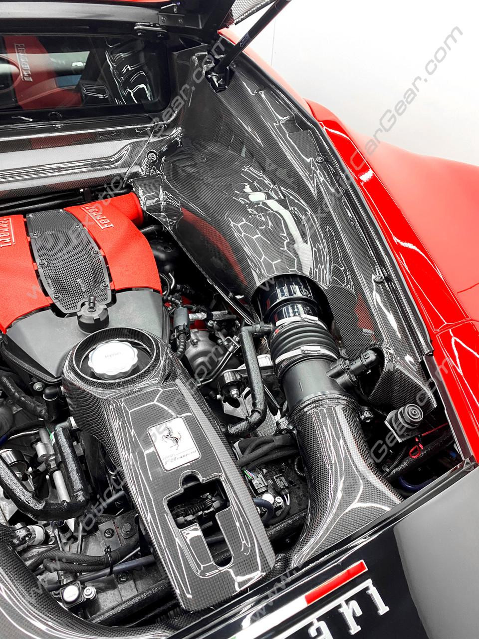 4-Piece Engine Bay Panels for Ferrari 488 GTB, Pista & F8