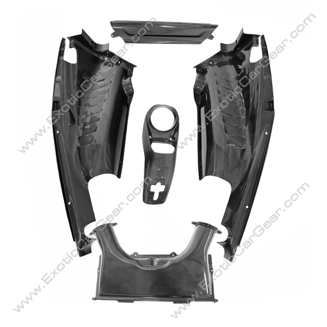 Coupe 5 Piece Engine Bay Panels - Fits Ferrari 488 GTB - Pista - F8