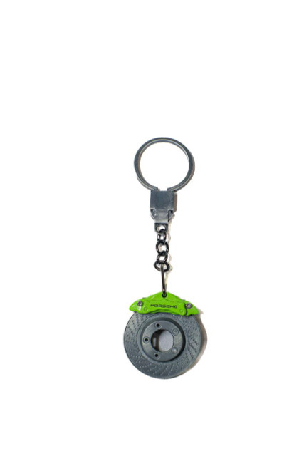  Porsche brake rotor key Ring Green 