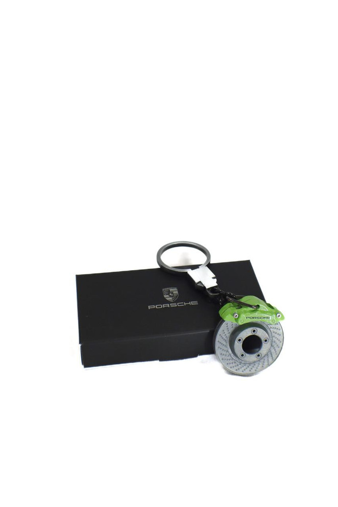  Porsche brake rotor key Ring Green 