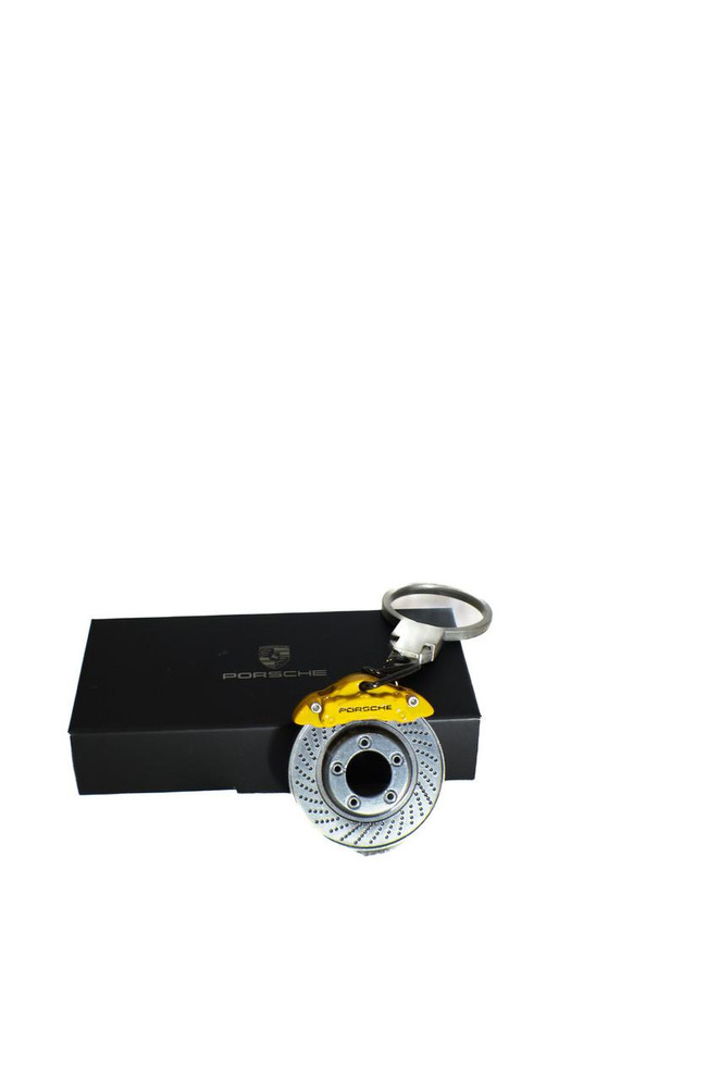  Porsche brake rotor key Ring Yellow 