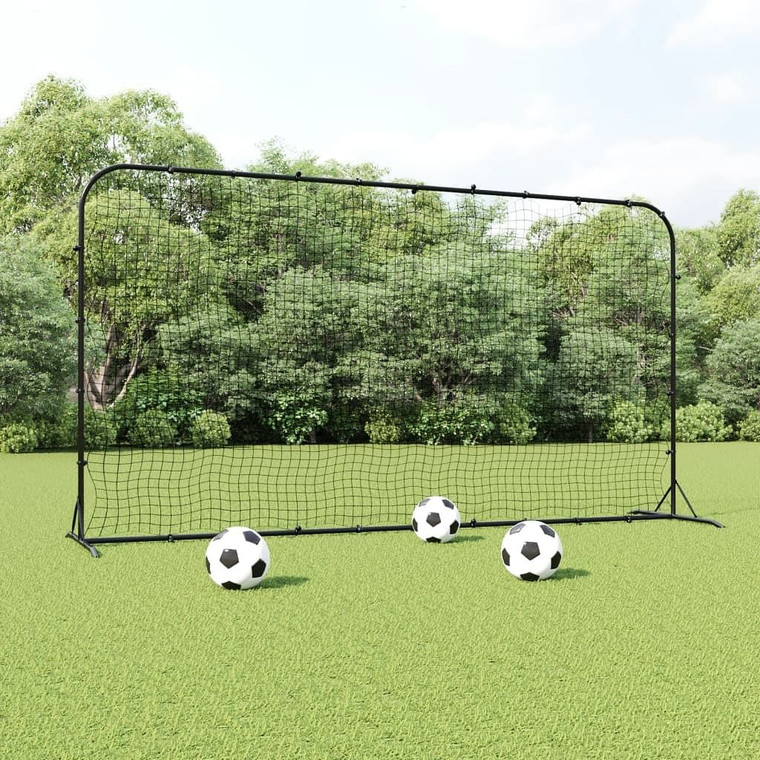  Football Rebounder Net Black 144.1"x35.4"x72" HDPE A949-93762