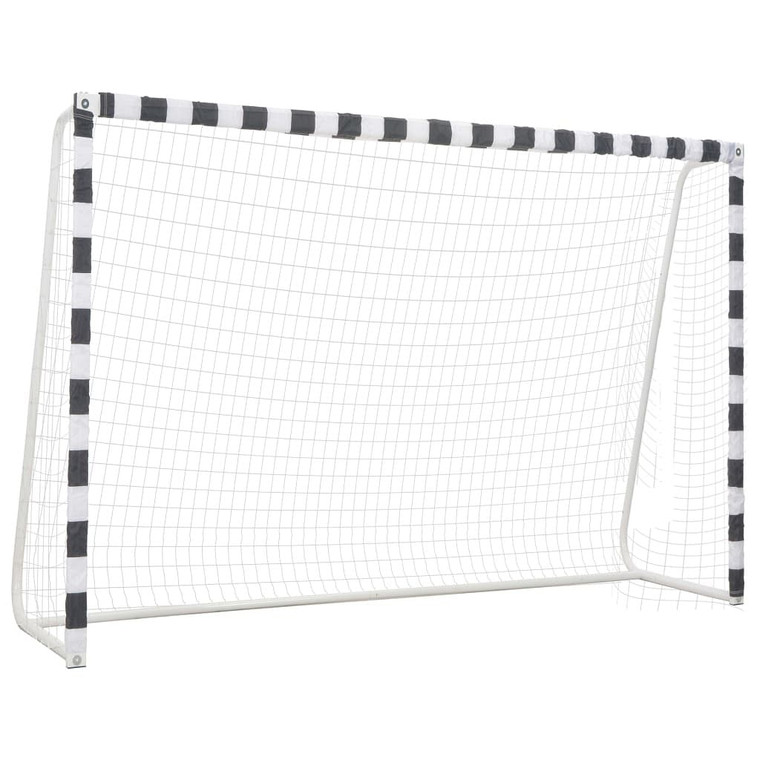  Soccer Goal 118.1"x78.7"x35.4" Metal Black and White A949-91954