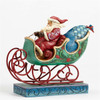 Heartwood Creek Santa with Sleigh Figurine By Jim Shore 4053675