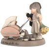 Pretty as a Picture Girl and Boy with Baby Carriage Figurine - 110887 - Vintage 2002 Release