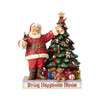 Coca Cola Santa Decorating Christmas Tree Figurine by Jim Shore 4059472