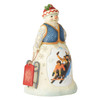 Front/left view | Heartwood Creek Snowman with Sledding Scene Figurine, 6004487