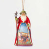 Front view of Heartwood Creek Australian Santa Ornament by Jim Shore, 4041113.