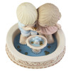 Front top view of Precious Moments Couple Wishing at Fountain Figurine, 203002.