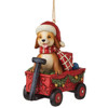Country Living Dog in Red Wagon Christmas Ornament by Jim Shore Country Living Dog in Red Wagon Christmas Ornament by Jim Shore