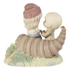 Back view of Precious Moments Couple on Autumn Cornucopia Limited Edition Figurine, 211022.