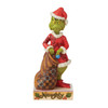 Naughty side of Grinch Two-Sided Naughty Nice Figurine by Jim Shore, 6008891.