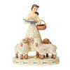 Front view of the Disney Traditions Belle White Woodland Beauty and the Beast Statue, 6002338.