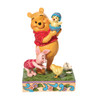 Front view of Disney Traditions Winnie the Pooh and Piglet with Easter Chicks Statue, 6010103.