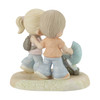 Back view of Precious Moments Couple with Baby Stroller Figurine, 213012.