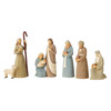 Front view of Foundations Mini Nativity 7-Piece Set, 6011548.