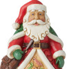 Close-up view of Heartwood Creek 12 Days of Christmas Santa Ornament by Jim Shore, 6011494.