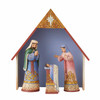 Front view of Heartwood Creek Christmas Nativity 4-Piece Set by Jim Shore, 6011684.