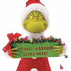 Close-up of the Possible Dreams 12in Beware Grinch Christmas Figure, 6009676.