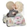 Back left angle view of the Precious Moments 'On The Road to Forever' Just Married Figurine, 222011.