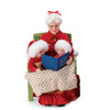 Isolated view of Mrs. Claus reading to children from the Possible Dreams 'Storytime' Santa and Mrs. Claus 2-Piece Christmas Figurine Set, 6012255.