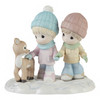 Front view of the Precious Moments A Winter Walk is Warmer With You 6in Figurine, 231038.
