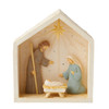 Front view of the Foundations Nativity Creche Figurine, 6013087.