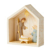 Front angle view of the Foundations Nativity Creche Figurine, 6013087.