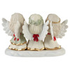 Back view of the Precious Moments Christmas Angels Figurine - 'Joyeux Noel' Limited Edition, 231035.