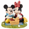Front view of the Disney Showcase Mickey and Minnie Picnic Figurine by Precious Moments, 221701.