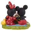 Back view of the Disney Showcase Mickey and Minnie Picnic Figurine by Precious Moments, 221701.