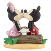 Back view of the Disney Showcase Disney Mickey Mouse And Minnie Mouse On Beach Figurine by Precious Moments, 213701.