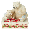 Mama and Baby Polar Bears Opening Gift of Coca-Cola Figurine by Jim Shore 6003597