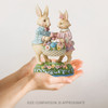 Heartwood Creek Bunny Couple with Easter Basket Figurine by Jim Shore