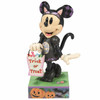 Front view of the Jim Shore Disney Traditions Minnie Mouse Cat Costume 6-inch Halloween Figurine, 6014354.