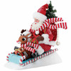 Possible Dreams Santa Claus and Rudolph on Christmas Sled Figurine, 6013934.