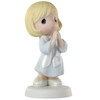 Precious Moments Confirmation Day Girl Blonde 5in Porcelain Figurine - 840034 - Today I Confirm My Faith