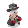 Precious Moments 13th Annual Snowman with Squirrel Tree Ornament - 221016