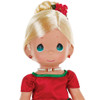 Precious Moments Girl in Christmas Dress 12in Doll – 'Dancing Into the Christmas Spirit' – 4791