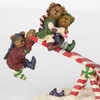 Boyds Bearstone Santa Bear with Jingle, Jangle and Joe Seesaw Figurine 228439 - Vintage 2004 Warehouse Find