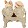 My Blushing Bunnies 'Tea For Two' Bench Figurine 351105L - Vintage 1998 Release