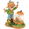 Precious Moments Country Lane Whittle Boy Scarecrow Figurine w/ Mini Waterball 546976L