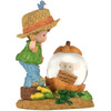 Precious Moments Country Lane Whittle Boy Scarecrow Figurine w/ Mini Waterball 546976L