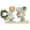 Cherished Teddies Erik & Inga Christmas Bears 2pc Figurine Set - 4005477 - 2006 Release