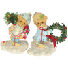 Cherished Teddies Erik & Inga Christmas Bears 2pc Figurine Set - 4005477 - 2006 Release