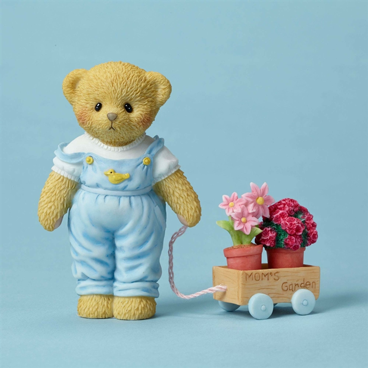 Cherished Teddies Bear with Flower Pots for Mom Figurine, 4051518