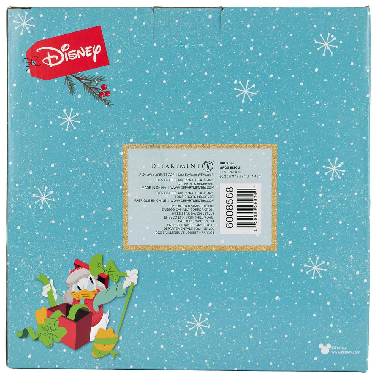 Possible Dreams Christmas Mickey and Minnie Big Kiss, 6008568