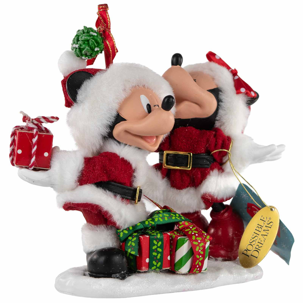 Possible Dreams Christmas Mickey and Minnie Big Kiss, 6008568