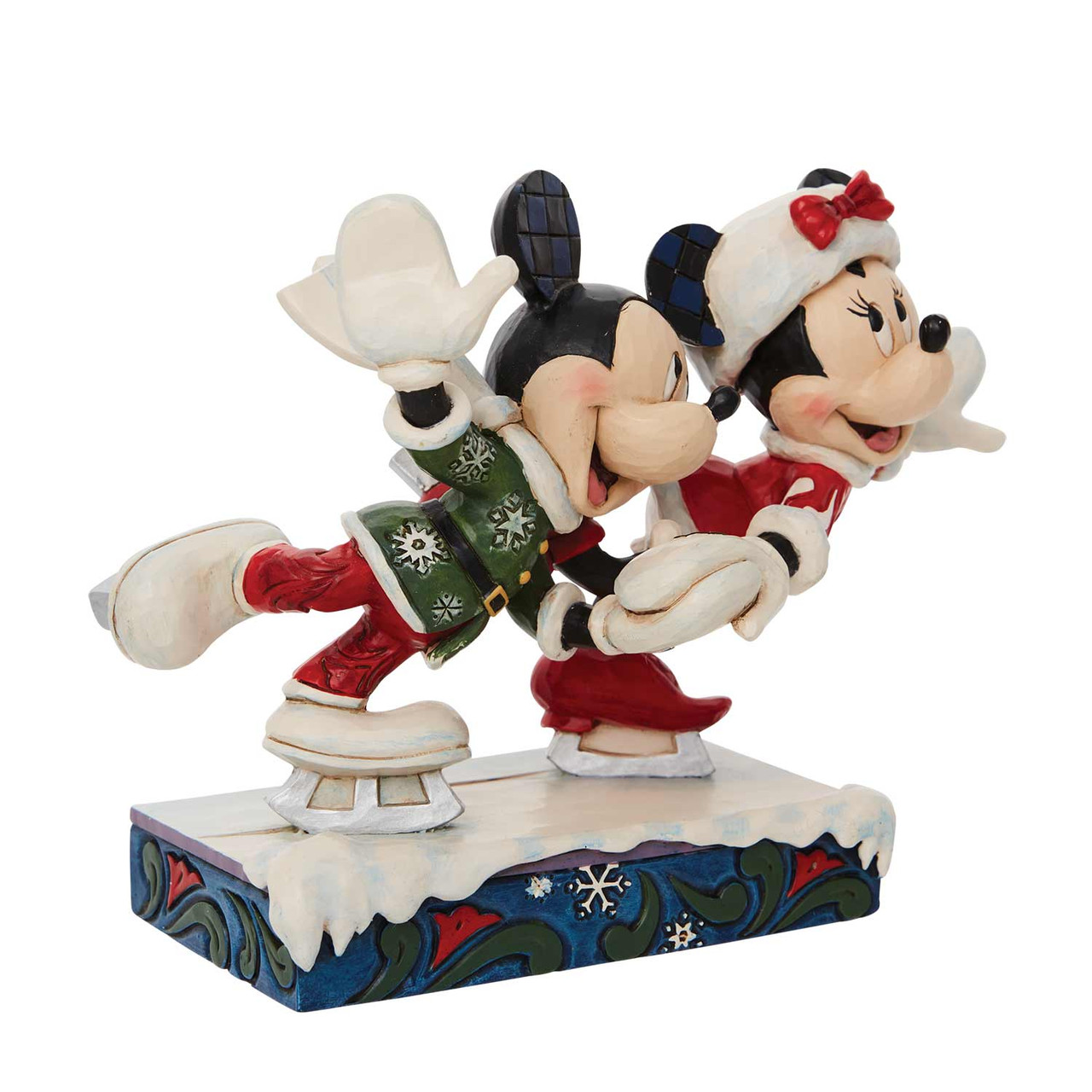 Disney Traditions Minnie and Mickey Ice Skating Figurine by Jim Shore