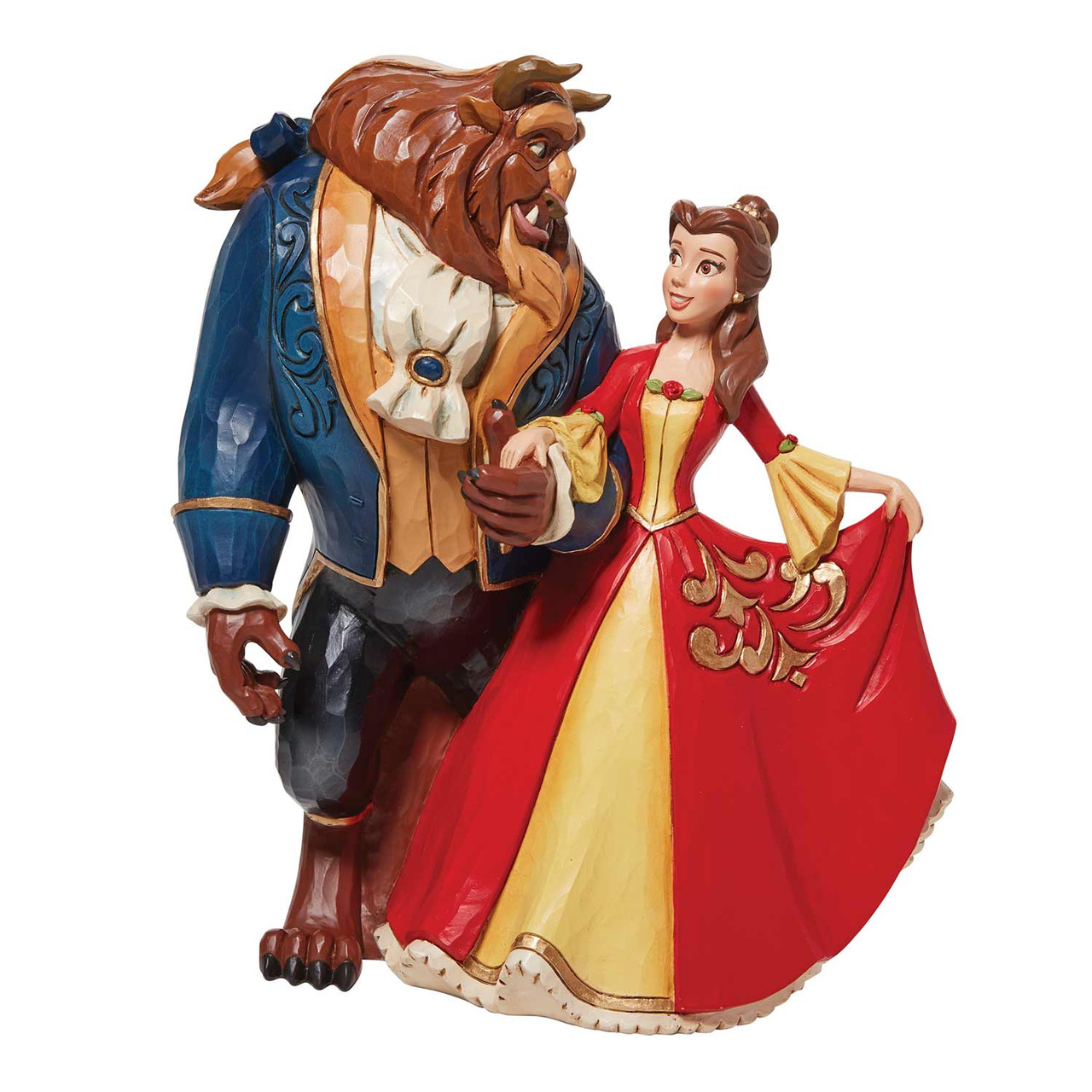 Disney Traditions Beauty and the Beast Enchanting Christmas Figurine by Jim  Shore